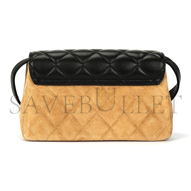 Ch*el master black suede flap crossbody bag ap4677 (19.5*11.5*5cm)